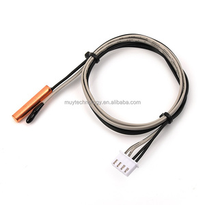 Sensor de temperatura NTC 100k con carcasa de latón y cable de 1 metro para aplicaciones automotrices y sistemas HVAC - Product Image 3