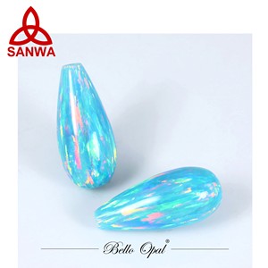 Bello Opal sentetik Opal damla doğrudan fabrika 92 Opal renkler küpe mücevher yapımı - Product Image 5
