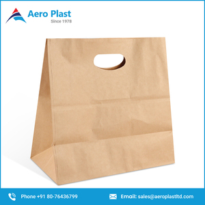 Túi Có Tay Cầm Cắt Chữ D Bằng Giấy Kraft Mua Sắm Tùy Chỉnh Có Thể Tái Chế Với Số Lượng Bán Buôn Và Giá Bán Chạy - Product Image 2