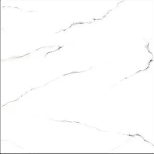 Carrara weiße matte Marmor-Porzellan-Bodenfliese Modell 6052 Porzellan rustikale Fliesen 400 × 400 mm - 12 mm von NOVAC CERAMIC