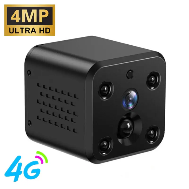 Wifi Mini cámaras de vigilancia 4MP HD visión nocturna infrarroja Audio bidireccional Web Video Smart Home videocámaras de seguridad inalámbricas