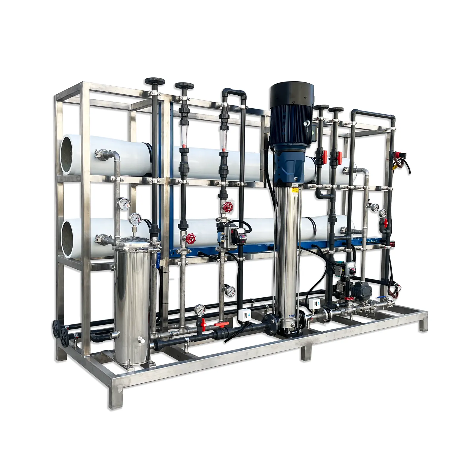 Filtro De Água Industrial 8040 RO Membrana 4tph Osmose Reversa Estação De Tratamento De Água