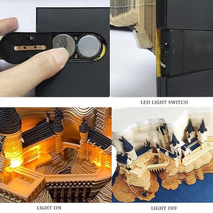 批发3D记事本树，带轻DIY艺术垫，张贴笔记记事本，用于办公室家居装饰 - Product Image 3