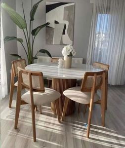 טרנד חדש יוקרה זול מחיר הביתה ריהוט מלבני אוכל השיש מסעדה עליון שולחן מטבח שולחן