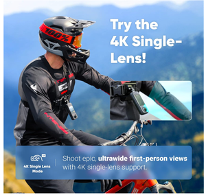 กล้องแอ็กชันติด X3 360ถ่ายวิดีโอ5.7K 10ม. กันน้ำระบบกันสั่นของรัฐ Insta 360กล้องกีฬาหนึ่ง x 3 - Product Image 4