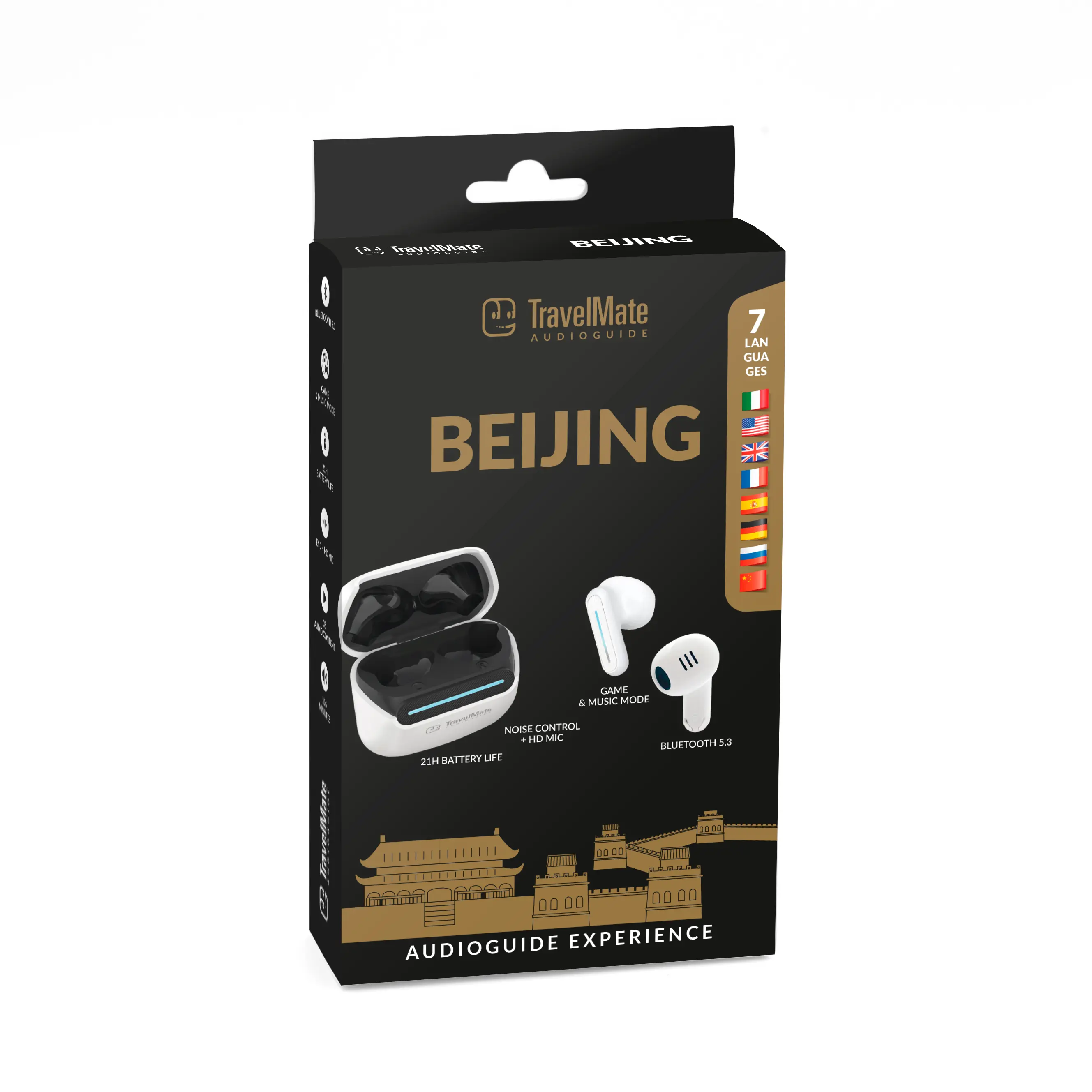Venta caliente Beijing Tourist Audio Guides Bluetooth Audio Guides para accesorios de viaje minoristas