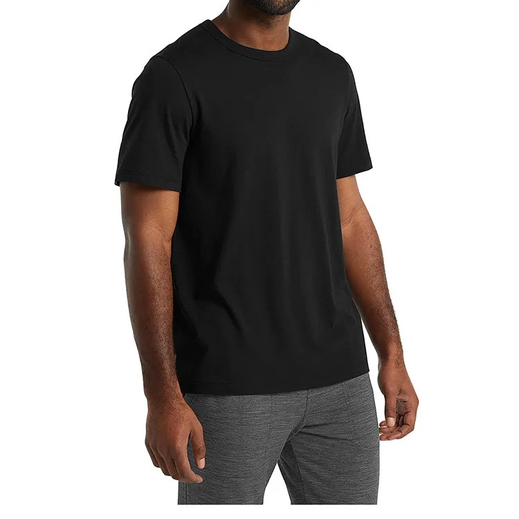 Custom Wholesale Your Brand Logo 100% Cotton Blank oversized Men T Shirt Plain boxy Casual Men's T-shirts