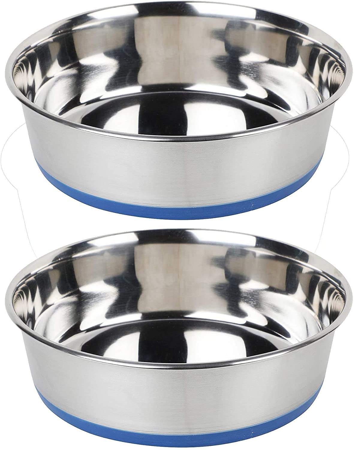 Blue heavy feeder dog bowl