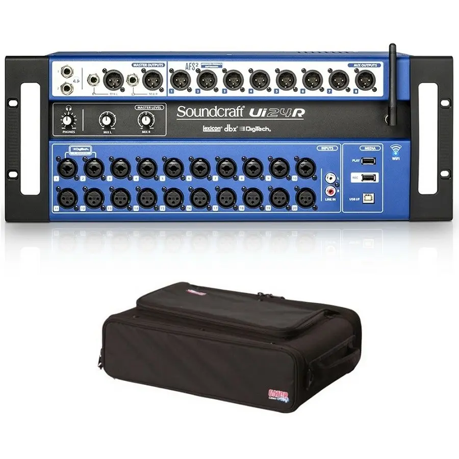 VENTAS RÁPIDAS PARA EL NUEVO Soundcraft Ui24R Mezclador digital de 24 canales Grabadora USB multipista con control inalámbrico