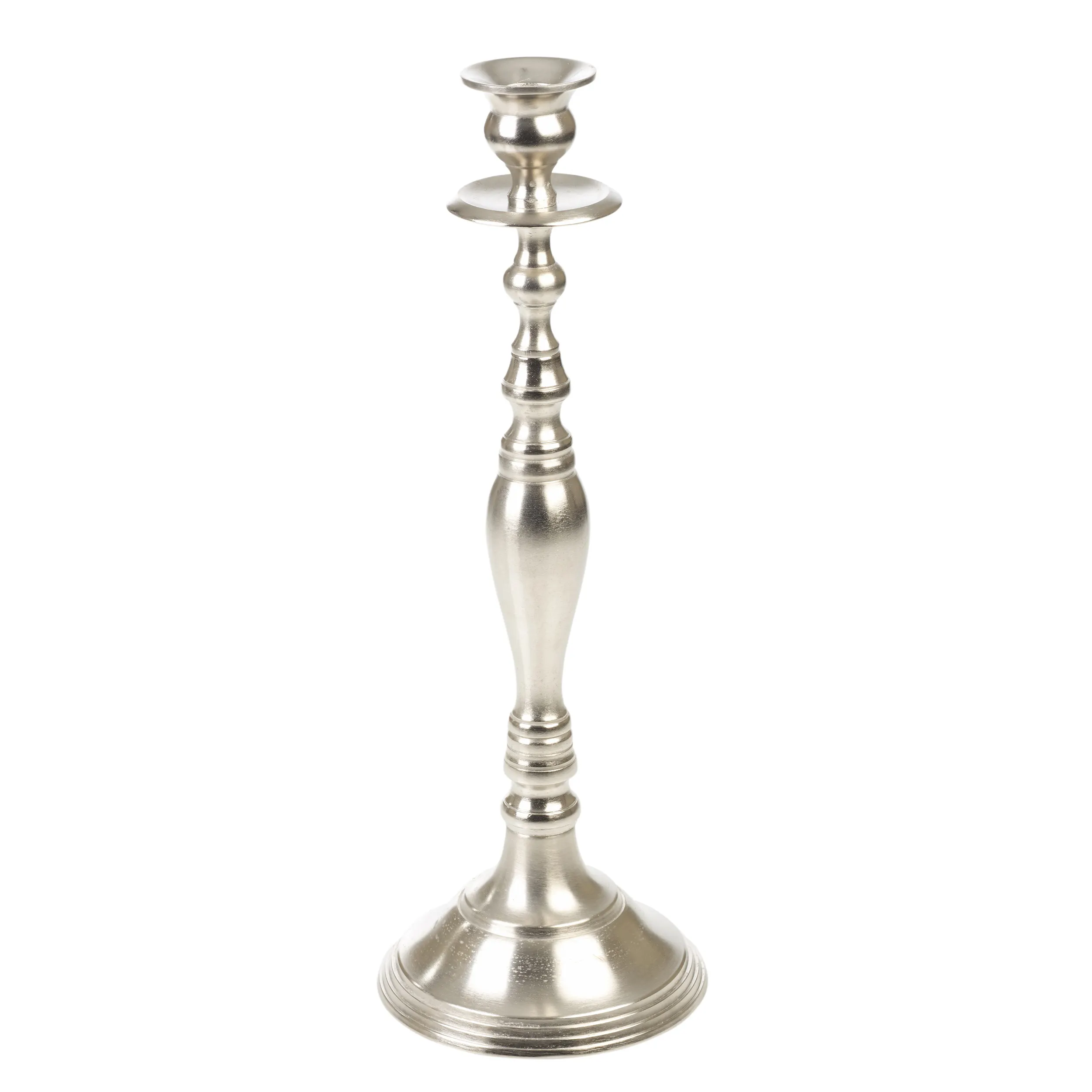 Nova chegada Vintage Candle Holder Único Candle Stand Metal alumínio claro polido Tall Candle Stick 4 Wedding Decore & Home