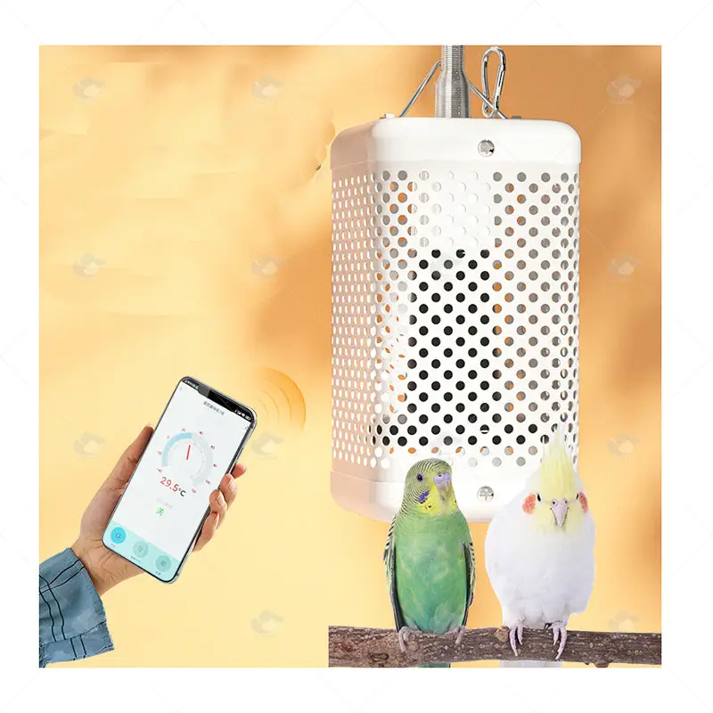 Control Wifi de temperatura constante para mascotas, otros productos para mascotas, accesorios para pájaros, lámparas de calefacción para loros sin luz para pájaros