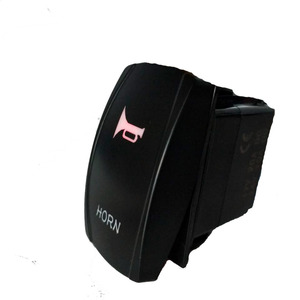 Siyah tek Rocker anahtarı LED 12V tekne şeklinde basmalı düğme anahtarı anlık su geçirmez otomatik tren ATV tekne deniz geçiş anahtarı - Product Image 3