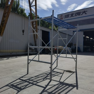 Andamio de acero galvanizado Derfon Q235 Andamio de metal Walk Through Frame Sistema de andamio - Product Image 5