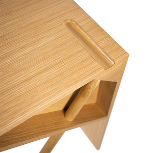 โต๊ะไม้แบบใช้งานได้จริงโต๊ะคอมพิวเตอร์ทำจากไม้โอ๊ค - Product Image 5