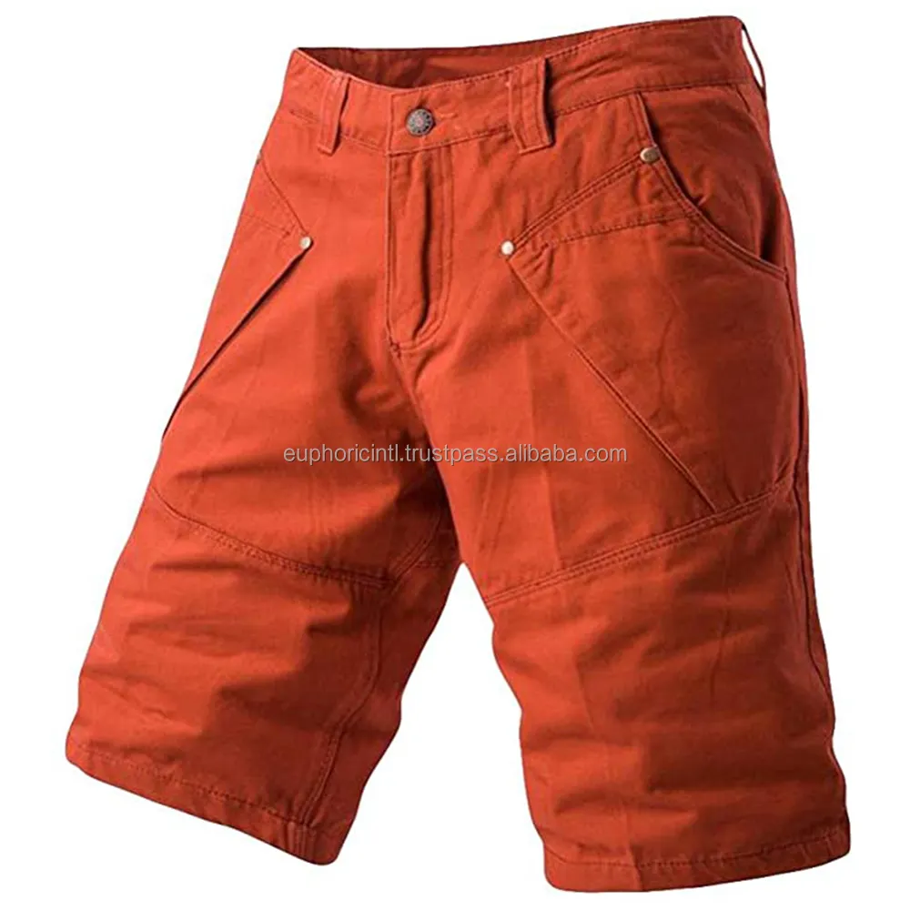 Mens Casual Lounge Wear Essential Sweat Shorts Longo Cordão Algodão Macio Plain Shorts 100% algodão com bolso ácido lavado