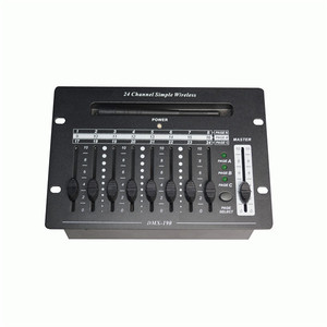 Stage Equipments <strong>DMX</strong> Console for Wedding DJ Party Disco 24 Channel <strong>Simple</strong> Wireless Console <strong>DMX</strong> Console Lighting <strong>Controller</strong>