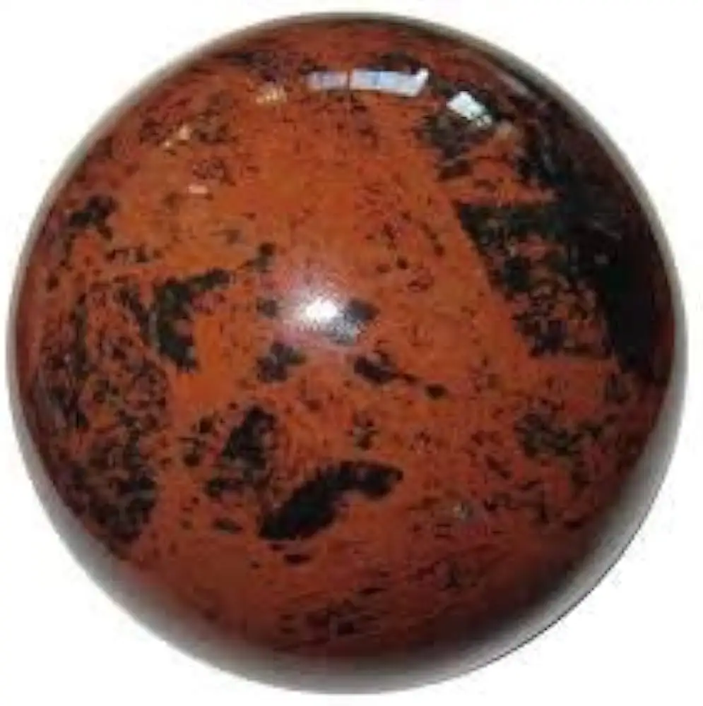 Natural Mahogany Sphere For Meditation Mahogany Obsidian Balancing Home Decore Mahogany Obsidian Sphere Crystal Ball For Sale