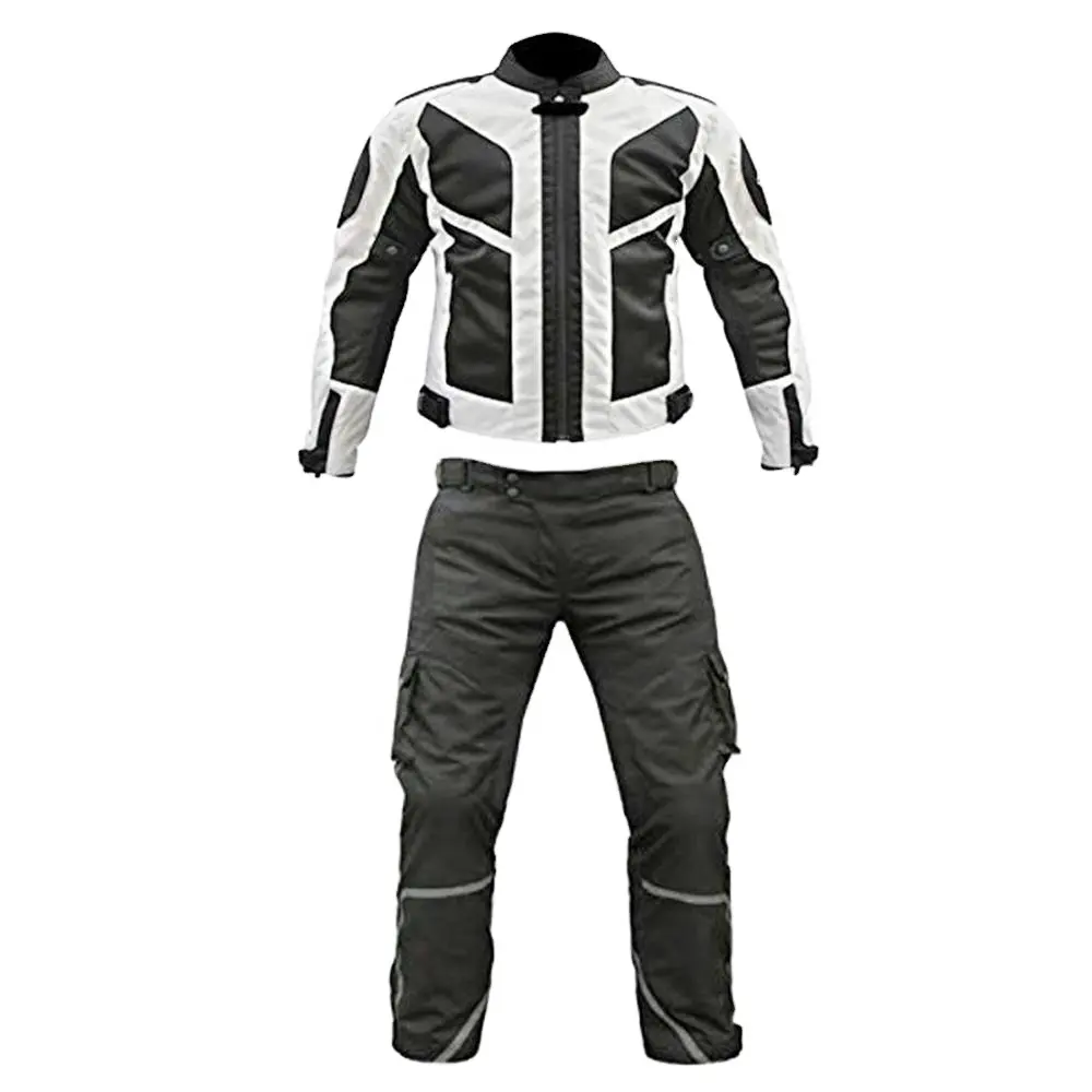 Combinaison de moto d'été pour hommes, veste à moteur, pantalon, vêtements de Protection CE, armure en maille respirante, vêtements de course de moto