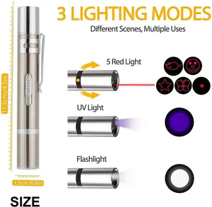 Qbellpet Großhandel <span class=keywords><strong>Cat</strong></span> Teasing Pen USB Wiederauf ladbare Red Dot Light Cats Trainings spielzeug Katzen-und Hunde-Infrarot-Indikators tift Spielzeug - Product Image 4