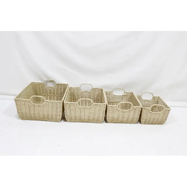 Good quality handicraft Wicker picnic basket with accessories - Natural rattan wicker picnic basket with handle made in Vietnam