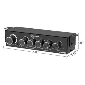 Taramps EQ BASS <strong>Digital</strong> <strong>Audio</strong> for Control Your Bass Volume with <strong>RCA</strong> <strong>Output</strong> <strong>Input</strong> Equalizer Remote Universal Bass Boost Limiter - Product Image 4
