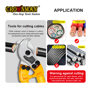 CROWNMAN 24&quot; Cable <strong>Cutter</strong> Hand Cutting Aluminum Copper Communication CableTool Electrical Wire <strong>Cutters</strong> - Product Image 4