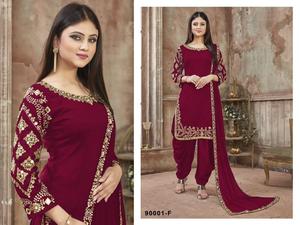 Beautiful Green <strong>Punjabi</strong> Patiala Suit with Dupatta Salwar Kameez Festive Season Casual Party Wear Ladies Wear Wholesale Price