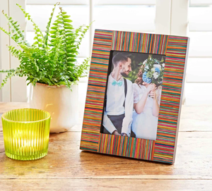 Thủ công Xương vỏ Inlay hình ảnh khung mộc mạc thủ công thiết kế hoàn hảo cổ điển trang trại dân tộc nội thất - Product Image 5