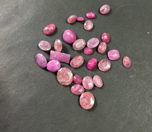 Redleaf sıcak satış Mix şekli kesim doğal yakut Faceted kesim güzel kalite kırmızı yakut gevşek taş takı yapmak için yakut - Product Image 3