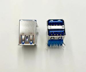 用于充电连接器的USB 3.1 a型双口直角插座 - Product Image 3
