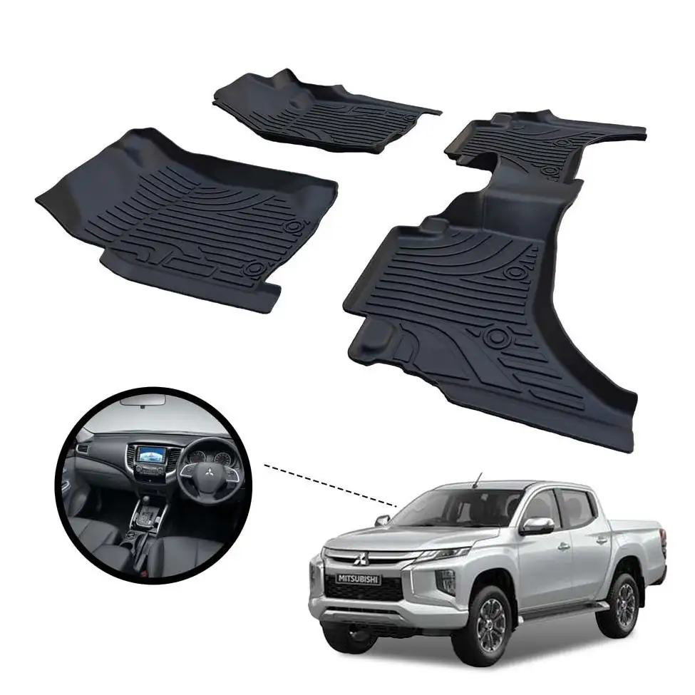 Tappetini per auto TPE 3D 4x4 pickup Car floor per mitposi Triton L200 tappeti impermeabili accessori auto