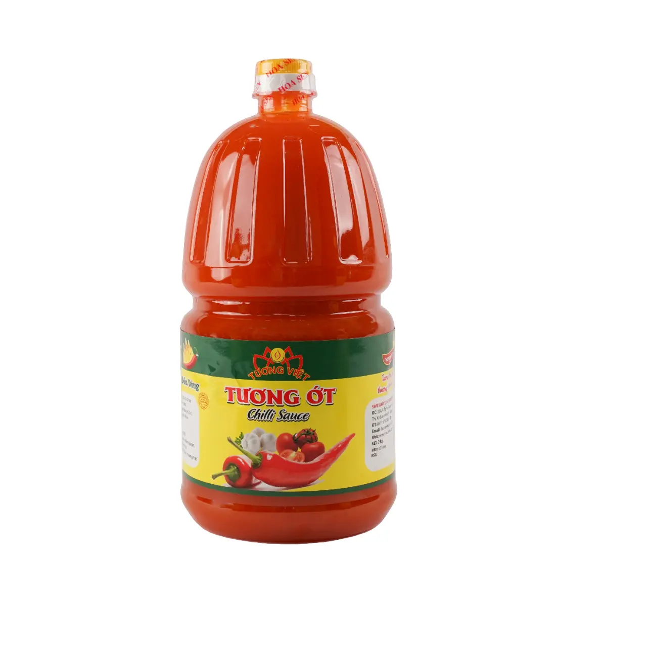 Новый соус Чили, 2 кг, новый Tuong Viet Hoa Sen PET, горячая бутылка для специй, все натуральные ингредиенты, стеклянные бутылки для соуса чили