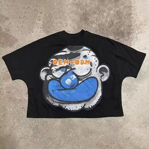 2024 özel erkek Streetwear t-shirt yüksek kalite ağır pamuk örgü süblimasyon boy Boxy <span class=keywords><strong>Fit</strong></span> kısa Jersey kadınlar
