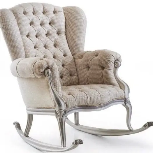 Avrupa tasarım antika sallanan sandalye rahat gelen katı ahşap oturma odası mobilya