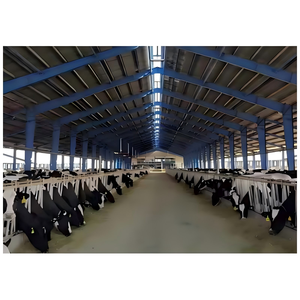 Nhanh Chóng Cương Cứng Prefab Kết Cấu Thép Nơi Trú Ẩn Cho Bò Cổng Thông Tin Khung Bò Nhà Trăm Gia Súc Trang Trại - Product Image 2
