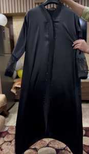 Women's Elegant Modest Imported Abayas Hand Embroidered <strong>Net</strong> Sleeves Formal Dubai Dresses Breathable Cloth Traditional Muslim - Product Image 4