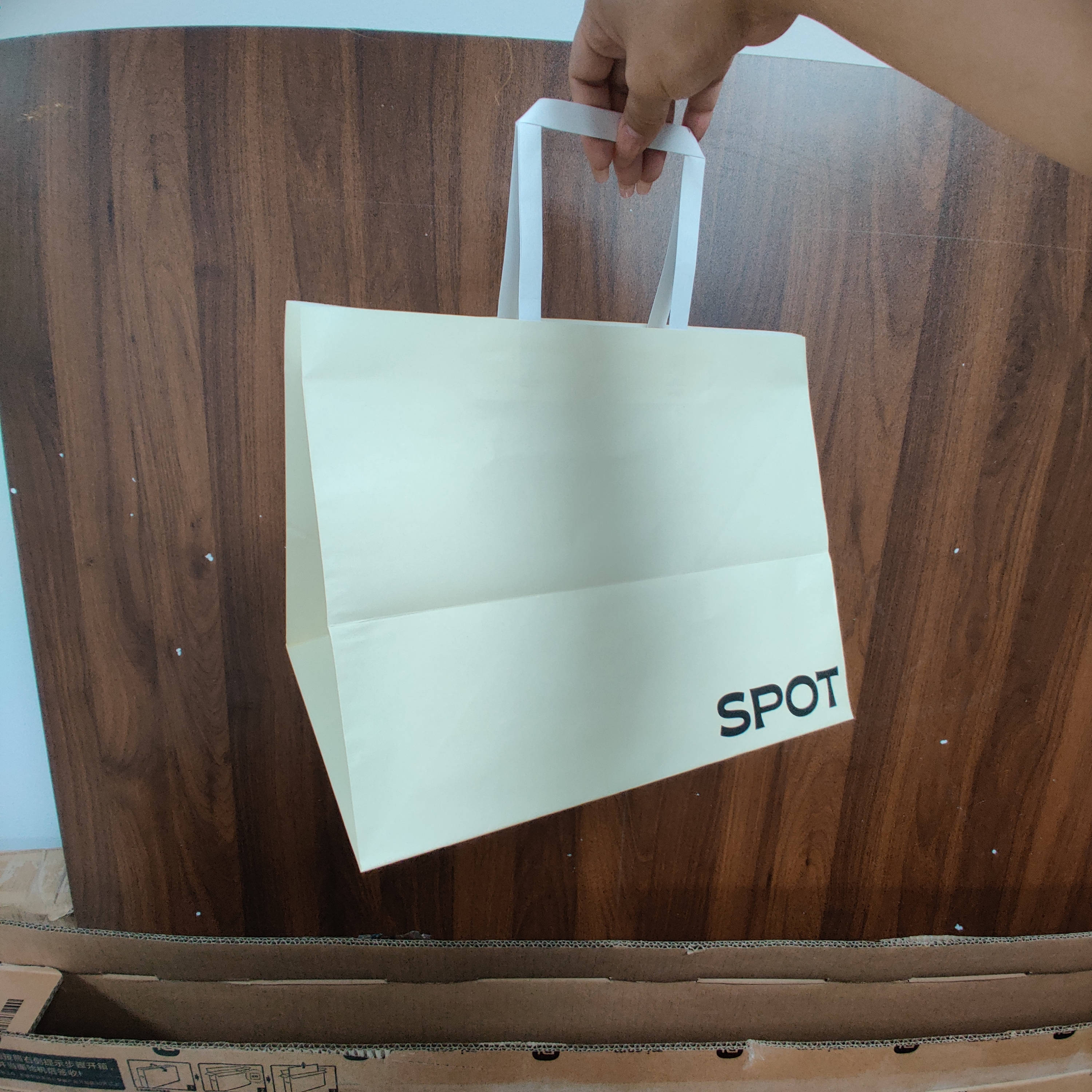 bolsa de papel para llevar