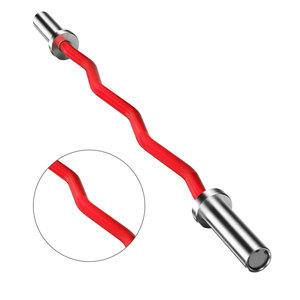 坚固的10 20千克钢卷曲杠铃杆防汗哑铃，用于举重健身计划 - Product Image 3