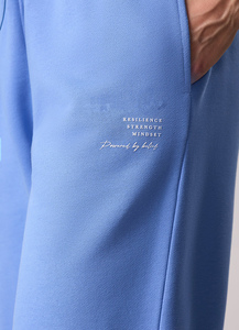 Chất lượng hàng đầu <span class=keywords><strong>Iris</strong></span> màu xanh của phụ nữ xác định Bungee chạy bộ Terry lông cừu mềm cảm ứng vải của phụ nữ Sweatpants của phụ nữ quần và quần - Product Image 3