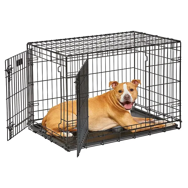 Klassisches Design Metall Hunde käfig Moderne Hochleistungs-Hundehütte im Freien für große Hunde Metall Eisen Draht Draht Rechteck Käfig