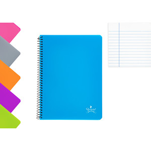 B5 Spiral Notebook with Squares Lines 80H 90G/M2 Plastic Offset <strong>Paper</strong> Cover Daily Planner with Thermal Binding and Loose-leaf - Product Image 1