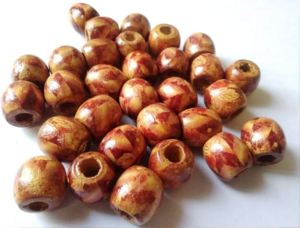 Hot Selling Round Wooden Printed <strong>Beads</strong> 12mm <strong>18mm</strong> Custom Colored Shaped Sized Wooden <strong>Beads</strong> Small Large Hole Great for Jewelry - Product Image 3