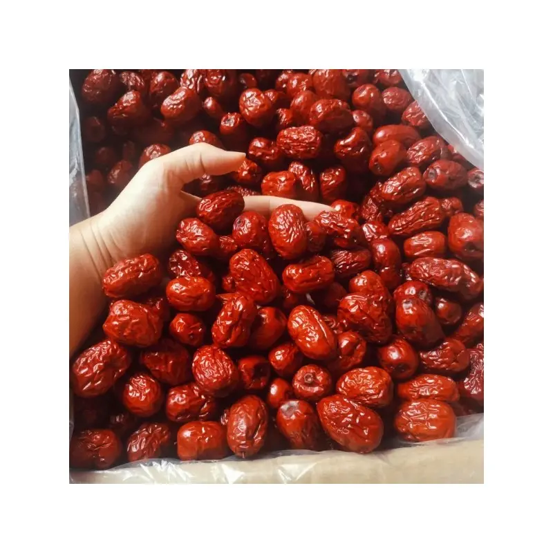 Commercio all'ingrosso naturale biologico essiccato rosso Ziziphus Jujuba mele cinesi di alta qualità alimenti sani snack