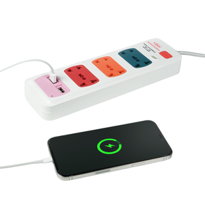 <strong>Multi</strong>-<strong>function</strong> power <strong>socket</strong> 4 Outlets <strong>with</strong> USB OEM/ODM Support 0248 - Product Image 5