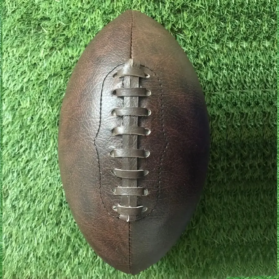 Винтажный кожаный мяч для регби