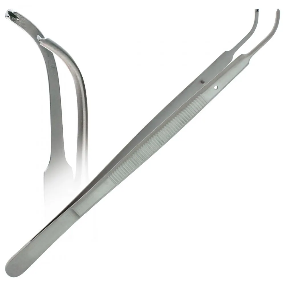 Pinzas curvas de tejido Gerald Agarrar y estabilizar fórceps de tejido blando Suministros de instrumentos médicos