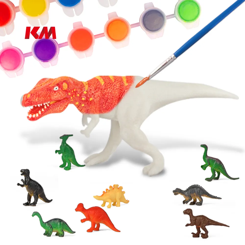 Dinosaure Artisanat Arts Et Peinture Activités Kit Peinture Figurines Activités Bricolage Jouets Céramique Plâtre Ensemble Cadeaux Pour Enfants