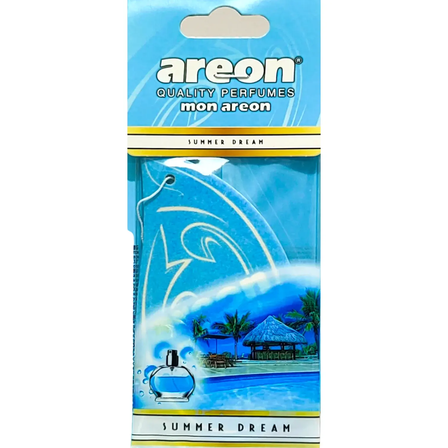 Deodorante per auto appeso di AREON MON Design, profumo estivo da sogno