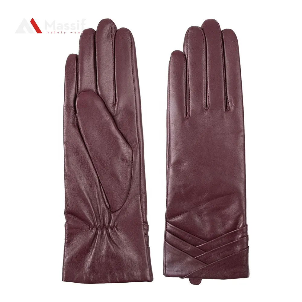 Кожаные Защитные перчатки зимние высококачественные перчатки из натуральной овечьей кожи