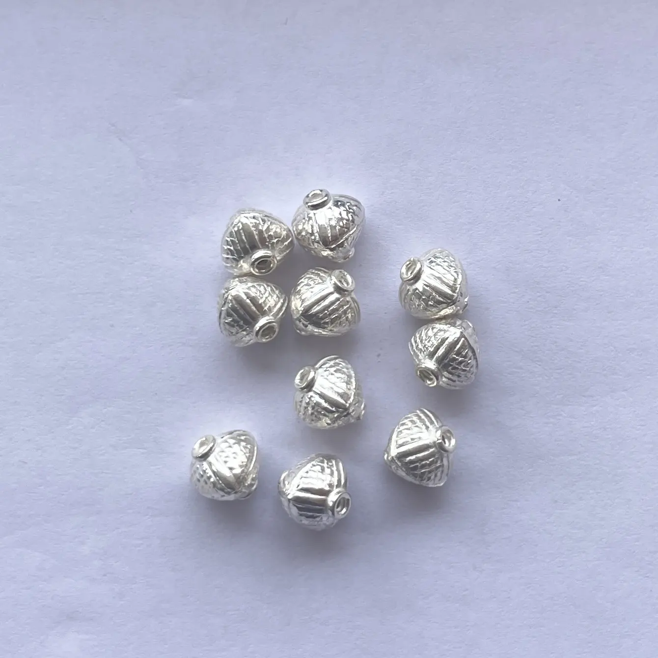 8mm 925 Sterling Silver Coconut Drum Shape Beads Gold Micron Bead Findings DIY Spacer Jewelry Making Beading New Alibaba India